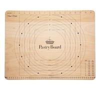 KitchenCraft Home Made Pastry Board with Measurements, Wooden, 45 x 35 cm, Brown