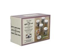 KitchenCraft Home Made Set of 6 Stainless Steel Spice Jars - Silver - Stainless Steel - Spice Tools