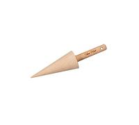 KitchenCraft Home Made Wooden Brandy Snap / Waffle Cone Roller, 19 cm (7.5") - Beech Wood