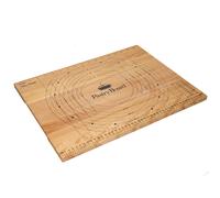 KitchenCraft Home Made Wooden Pastry Board with Measures - Wood - Beech Wood - Pastry Blender