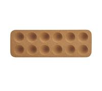 KitchenCraft Idilica Cork Egg Holder, 30 x 10cm - Wood - Cork - Egg Holder