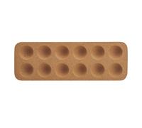 KitchenCraft Idilica Cork Egg Tray, 30 x 10cm in Brown | Size: 30 x 10 cm Kitchencraft Brown 30 x 10 cm