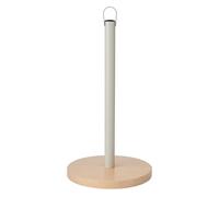 KitchenCraft Idilica Kitchen Roll Holder with FSC Beechwood Base, Round Free-Standing Paper Towel Holder for Kitchen Countertop, Fits Standard Kitchen Rolls, 31.5cm