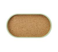 KitchenCraft Idilica Oval Serving Tray with Cork Veneer Base, 38 x 20cm - Wood - Wood - Serving Tray