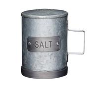 Industrial Kitchen Galvanised Metal Salt Dispenser Pot