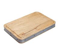KitchenCraft Industrial Kitchen Handcrafted Wooden Butcher’s Block Chopping Board, 48 x 32 x 5 cm (19” x 12.5” x 2”) - Rectangular