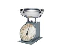 KitchenCraft Industrial Kitchen High-Capacity Heavy-Duty Mechanical Kitchen Scales, Food Weighing Scales for Cooking and Baking, with Bowl, 1 kg (22 lbs) - Grey