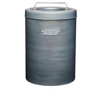 KitchenCraft Industrial Kitchen Metal Bread Bin - Grey - Iron - Bread Bin