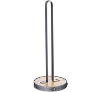 KitchenCraft Industrial Kitchen Metal/Wooden Kitchen Roll Holder, 31 cm (12")