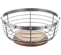 Wire Fruit Basket Brown and Grey