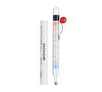 KitchenCraft Jam/Sugar Thermometer with Protective Cover, Glass