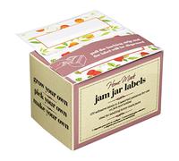 KitchenCraft Jar Labels, Food Labels Stickers, Home Made Jam Labels, Fruit Designs, Pack of 1, White
