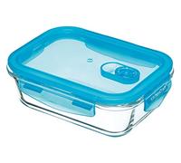 KitchenCraft KCGLSSTOR03 Pure Seal Airtight Leak Proof Glass Food Storage Container/Oven Dish, 1 Litre