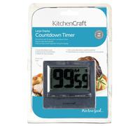 KitchenCraft Large Easy Read Chromed Timer in Metallics Kitchencraft Metallics