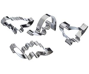 KitchenCraft Let's Make Gingerbread Family Cookie Cutter Set, Stainless Steel, 4 Pieces