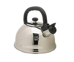 KitchenCraft Le'Xpress Induction-Safe Whistling Stovetop Kettle, 1.6 litres (2.75 Pints) - Stainless Steel