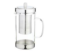 KitchenCraft Le'Xpress Stainless Steel and Glass Infuser Teapot - Clear - Stainless Steel - Teapot