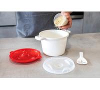 KitchenCraft Lightweight Microwave Rice Cooker 1.5lt, fluffy rice in 13 minutes