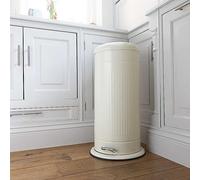 KitchenCraft Living Nostalgia 30 Litre Pedal Bin - Cream Cream