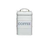 KitchenCraft Living Nostalgia Coffee Storage Canister, 11 x 17 cm - French Grey