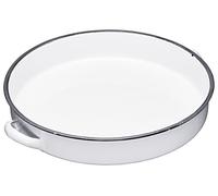 KitchenCraft Living Nostalgia Deep Enamel Serving Tray, 36 cm (14")
