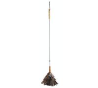 KitchenCraft Living Nostalgia Telescopic Ostrich Feather Duster | Lightweight Traditional Feather Duster, Soft and Flexible Ostrich Feathers, 152cm Expandable Telescopic Handle