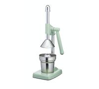 KitchenCraft Living Nostalgia Heavy Duty Lever-Arm Manual Orange Juicer - English Sage Green