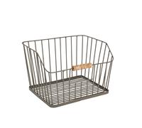 KitchenCraft Living Nostalgia Large Wire Storage Basket in Grey Kitchencraft Grey