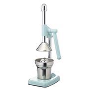 KitchenCraft Living Nostalgia - Manual Citrus Squeezer with Aluminium and Stainless Steel Lever Collection - Vintage Blue