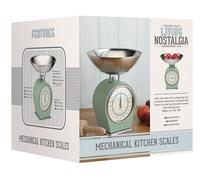 KitchenCraft Living Nostalgia Mechanical Kitchen Scales - English Sage Green - Green