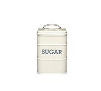 KitchenCraft Living Nostalgia Metal Sugar Canister, 11 x 17 cm - Antique Cream