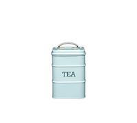 KitchenCraft Living Nostalgia Metal Tea Caddy, 11 x 17 cm - Vintage Blue