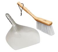 KitchenCraft Living Nostalgia Traditional Dustpan and Brush Set, Vintage Inspired Metal Dust Pan Set, With Hanging Cord