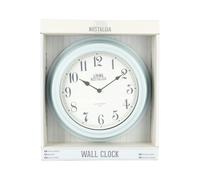 KitchenCraft Living Nostalgia Vintage Blue Wall Clock - Blue - Plastic - Clock