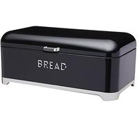KitchenCraft Lovello Bread Bin, 42 x 22 cm (16.5 Inch x 8.5 Inch) - Midnight Black