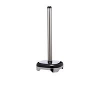 KitchenCraft Lovello Retro Metal Kitchen Roll Holder, 35 cm (14") - Silver/Black