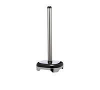 KitchenCraft Lovello Retro Metal Kitchen Roll Holder, 35 cm (14") - Silver/Black