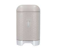 Kitchencraft Lovello Textured Geo Metal Tea Caddy Latte