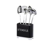 KitchenCraft Lovello Utensil Holder, 2 x 1 x 16 cm - Midnight Black