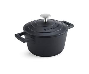 KITCHENCRAFT MasterClass Cast Aluminium Casserole Dish, 1.4L, Black