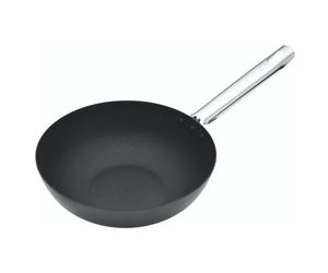 KitchenCraft MasterClass Durable Non Stick Carbon Steel Wok 24 or 30 cm