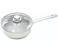 KitchenCraft 4 Egg Poacher Pan in Gift Box, Non Stick and Induction Safe, Stainless Steel, 20.5 cm, Silver