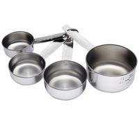 KitchenCraft Stainless Steel Four Piece Measuring Cup Set