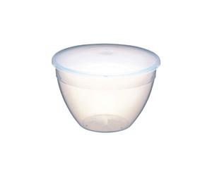 KitchenCraft Medium-Large Plastic Pudding Basin with Lid, 1.1 Litres (2 Pints)