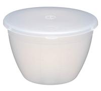 KitchenCraft Medium-Small Plastic Pudding Basin with Lid, 570 ml (1 Pint)