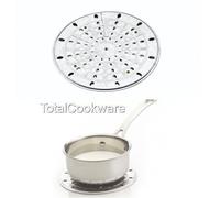 KitchenCraft Stovetop Heat Diffuser / Simmer Ring, 18 cm (7"), Silver