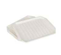 KitchenCraft Microwave Bacon Crisper, Plastic, Pack of 2, White, 12 x 9 cm