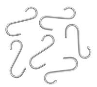 KitchenCraft Mini Stainless Steel Hanging 'S' Hooks, 5.5 cm (Bag of 6)
