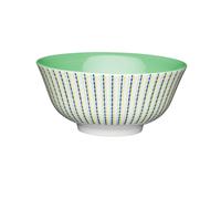 KitchenCraft Moroccan Style Lime Hues Ceramic Bowl, 16cm - Green - Stoneware - Bowls