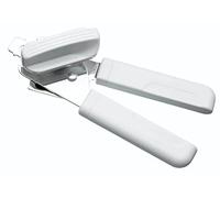 KitchenCraft Multi Function Can Opener with Built in Bottle Cap Remover, 18cm (7.1"), White/Silver